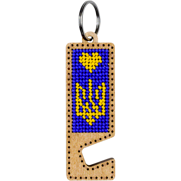 Bead embroidery kit on wood FLK-484 DIY Phone holder kit