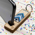 Bead embroidery kit on wood FLK-485 DIY Phone holder kit