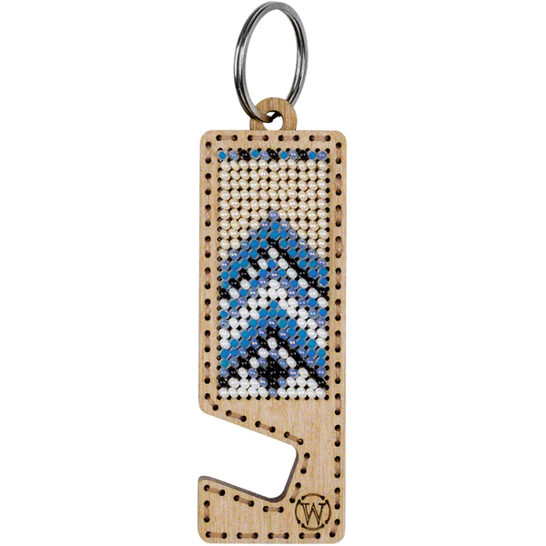 Bead embroidery kit on wood FLK-485 DIY Phone holder kit