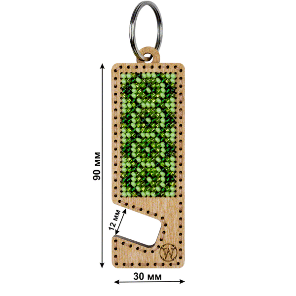 Bead embroidery kit on wood FLK-486 DIY Phone holder kit