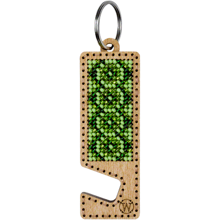 Bead embroidery kit on wood FLK-486 DIY Phone holder kit
