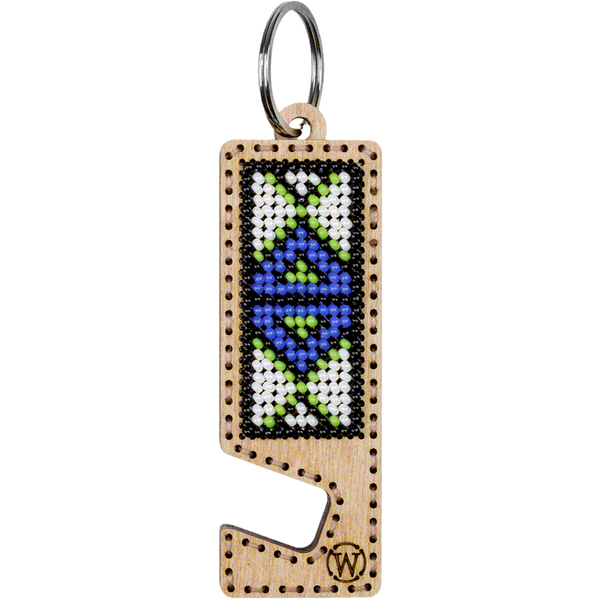 Bead embroidery kit on wood FLK-487 DIY Phone holder kit