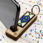Bead embroidery kit on wood FLK-487 DIY Phone holder kit