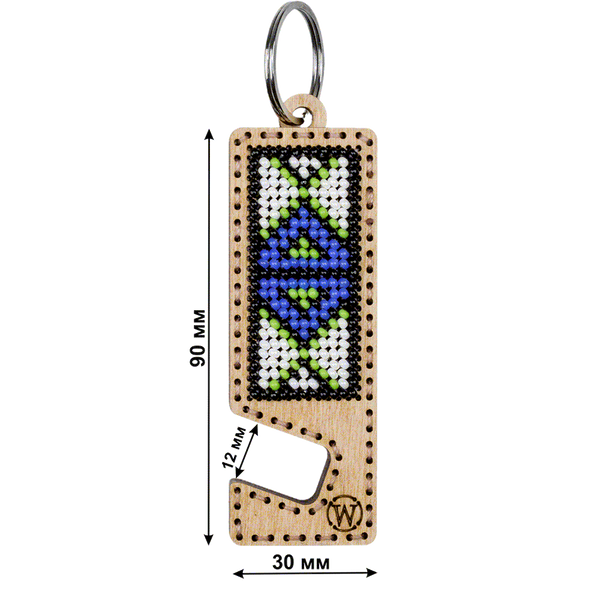 Bead embroidery kit on wood FLK-487 DIY Phone holder kit