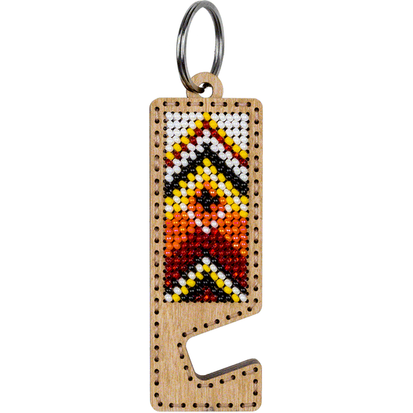 Bead embroidery kit on wood FLK-488 DIY Phone holder kit