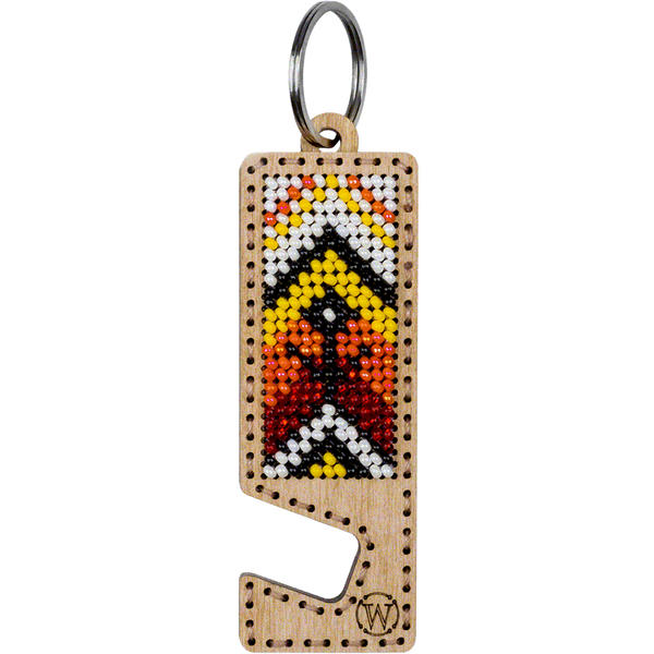 Bead embroidery kit on wood FLK-488 DIY Phone holder kit