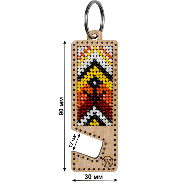 Bead embroidery kit on wood FLK-488 DIY Phone holder kit