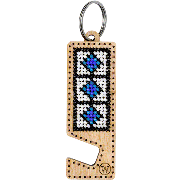 Bead embroidery kit on wood FLK-489 DIY Phone holder kit