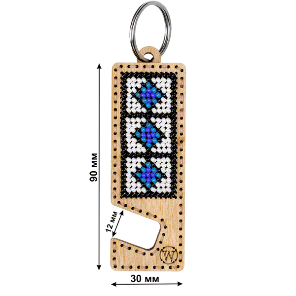 Bead embroidery kit on wood FLK-489 DIY Phone holder kit