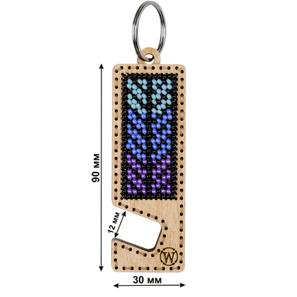 Bead embroidery kit on wood FLK-490 DIY Phone holder kit