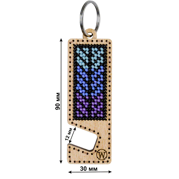 Bead embroidery kit on wood FLK-490 DIY Phone holder kit