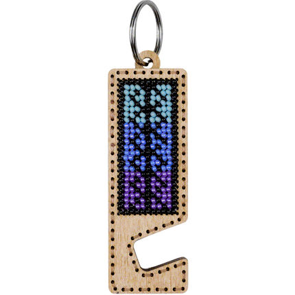 Bead embroidery kit on wood FLK-490 DIY Phone holder kit
