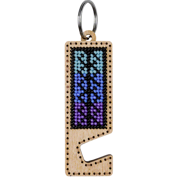 Bead embroidery kit on wood FLK-490 DIY Phone holder kit