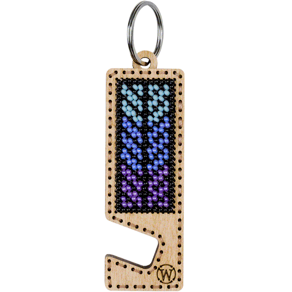 Bead embroidery kit on wood FLK-490 DIY Phone holder kit