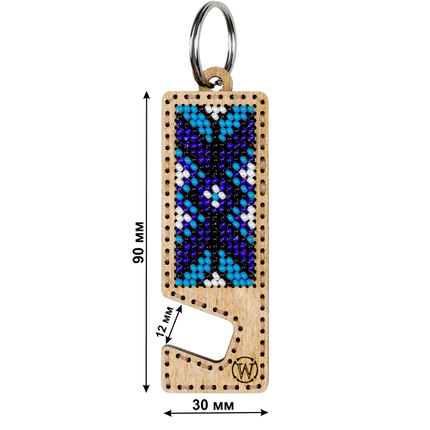 Bead embroidery kit on wood FLK-491 DIY Phone holder kit