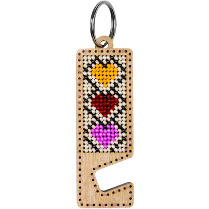 Bead embroidery kit on wood FLK-492 DIY Phone holder kit