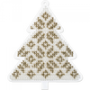 Bead embroidery kit on a plastic base "Christmas tree toys"