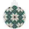 Bead embroidery kit on a plastic base "Christmas tree toys"