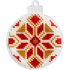 Bead embroidery kit on a plastic base "Christmas tree toys"