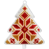 Bead embroidery kit on a plastic base "Christmas tree toys"