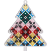 Bead embroidery kit on a plastic base "Christmas tree toys"