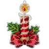 Bead embroidery kit on a plastic base "Christmas tree toys"