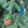 DIY Christmas tree toy kit "Green and blue icicle"