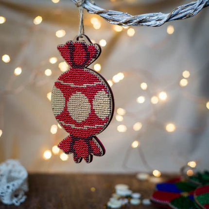DIY Christmas tree toy kit "Red candy"