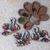 DIY Beaded embroidery on wood kit "Swan with flowers"