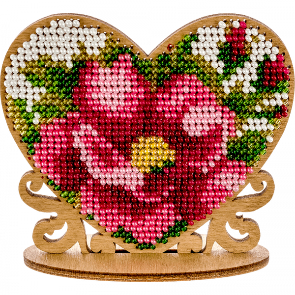 DIY Beaded embroidery on wood kit 