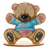 DIY Beaded embroidery on wood kit "Bear cub"