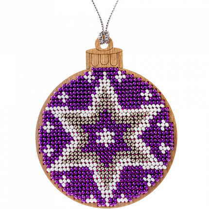DIY Christmas tree toy kit "Purple ball"