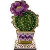 DIY Bead embroidery kit on wood "Blooming cactus"