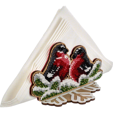 DIY napkin holder kit "Bullfinches"