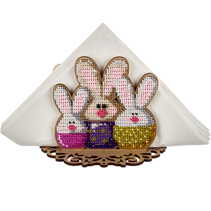 DIY napkin holder kit "Rabbits"
