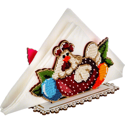 DIY napkin holder kit "Chicken"