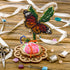 DIY needle cushion kit, needle minder "Beautiful butterfly"