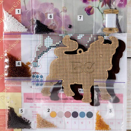 DIY Christmas tree toy kit "Brown bull"
