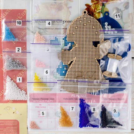 DIY Christmas tree toy kit "Snow-maiden"