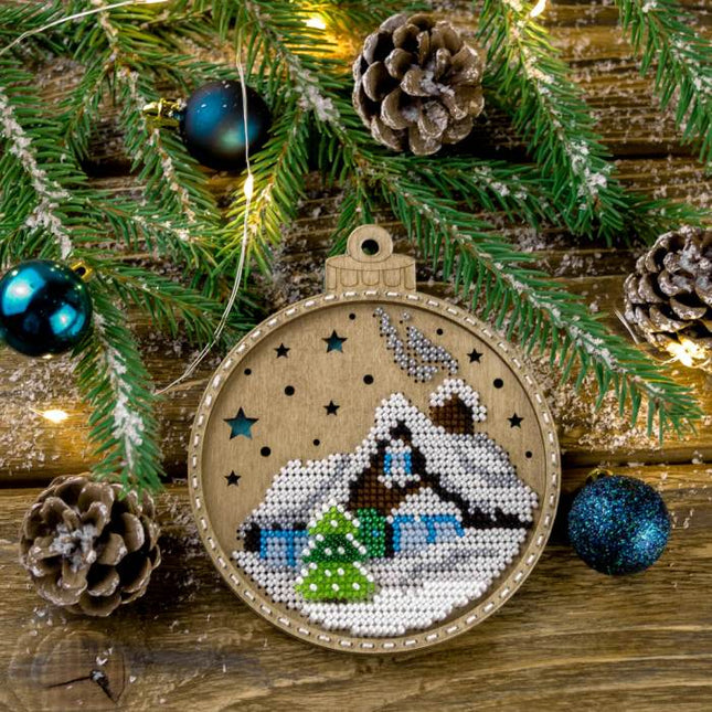 DIY Christmas tree toy kit "Winter House"