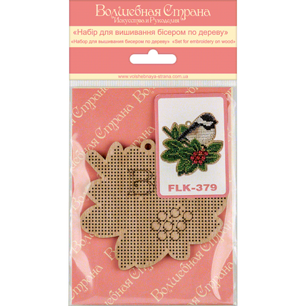 DIY Christmas tree toy kit "Bird and Christmas flower"