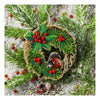DIY Christmas tree toy kit "Christmas wreath with bullfinch"