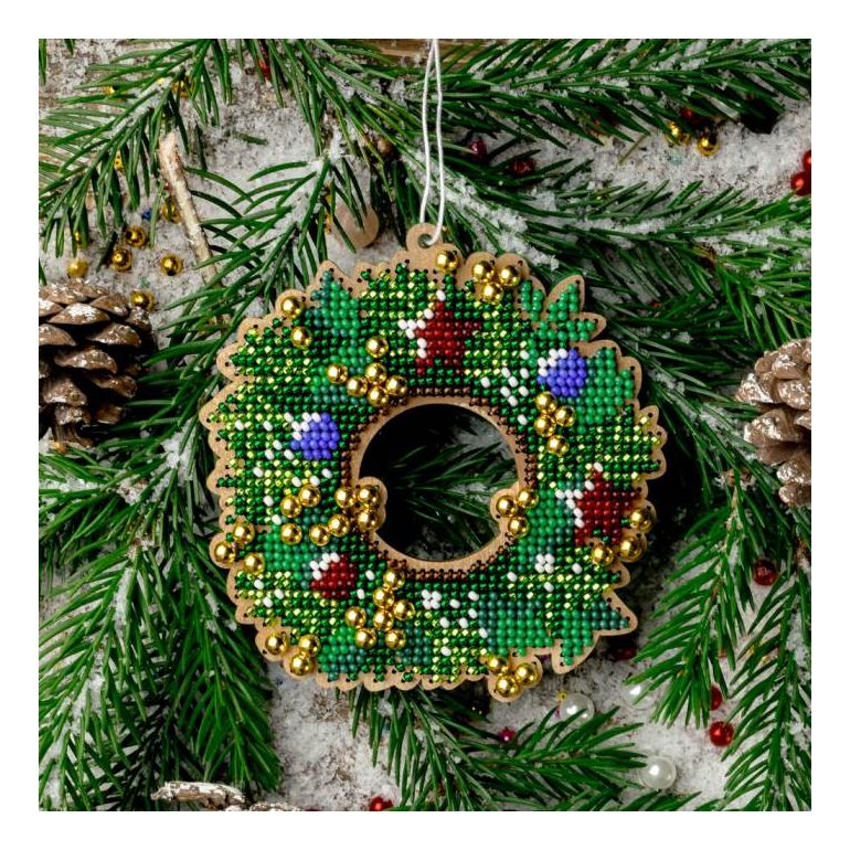 DIY Christmas tree toy kit "Christmas wreath"