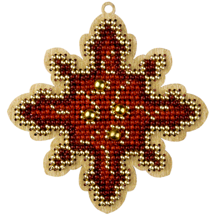 DIY Christmas tree toy kit "Red snowflake"