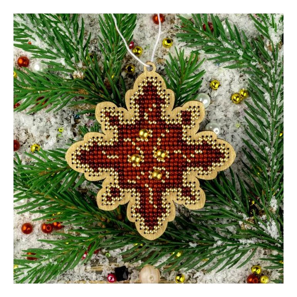 DIY Christmas tree toy kit "Red snowflake"