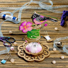 DIY needle cushion kit, needle minder 