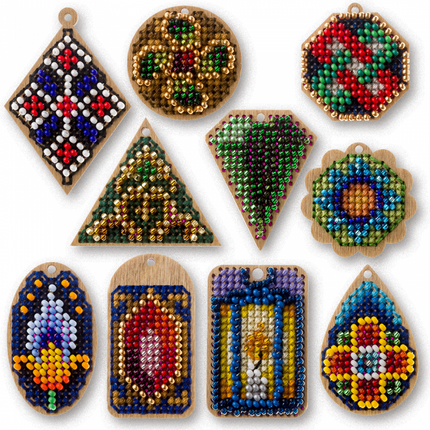 Set of blanks for embroidery on wood "Geometry"