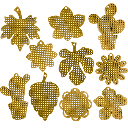 Set of blanks for embroidery on wood "Orangery"