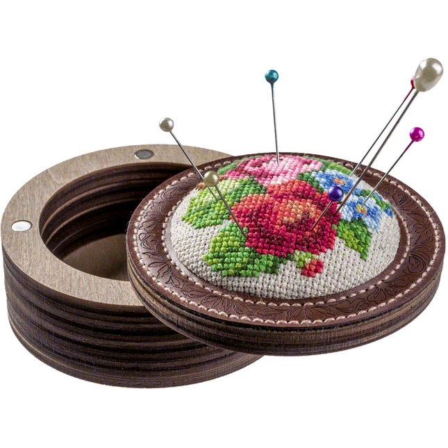 Craft kit for creating a pin cushion