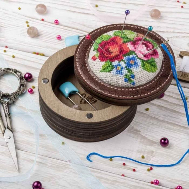 Craft kit for creating a pin cushion